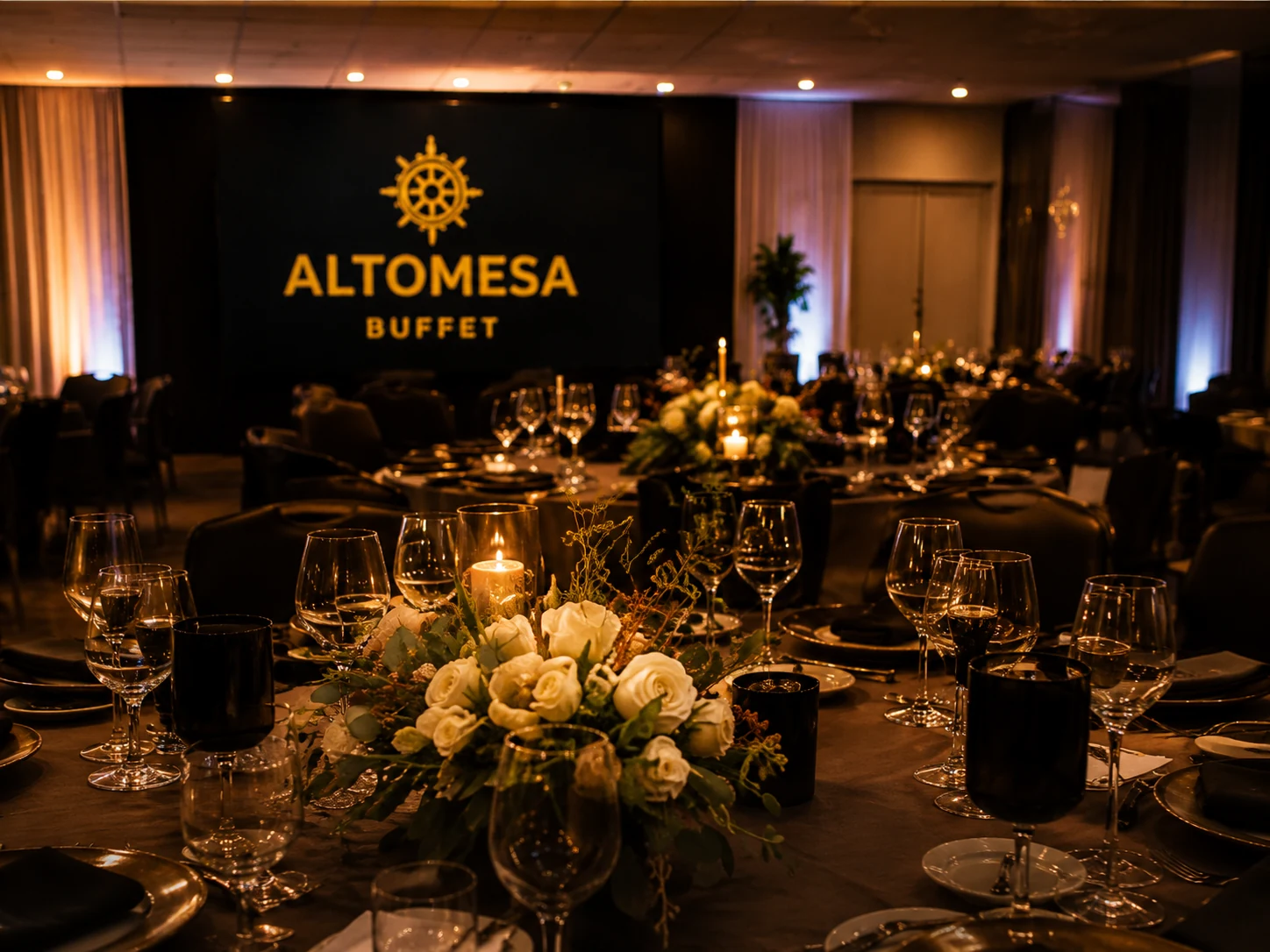 Salón corporativo con montaje premium