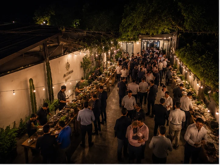 Evento privado con servicio de buffet